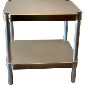 Aluminum Shelving Unit, 2 Shelves, 24"W x 20"D x 30"H