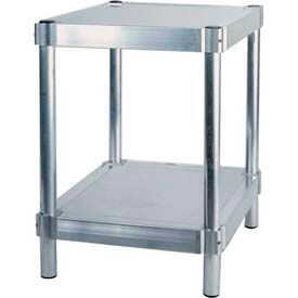 Aluminum Shelving Unit, 2 Shelves, 36"W x 18"D x 24"H