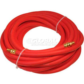 3/8" x 25' Air Hose Rubber 300 psi 1/4" NPT Fittings