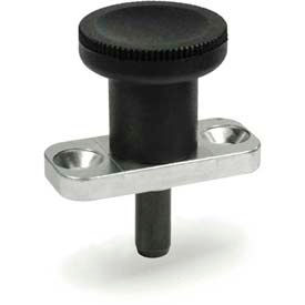 Plate Mount Indexing Plunger - Non Lock-Out Type Steel .24"x.55" Pin