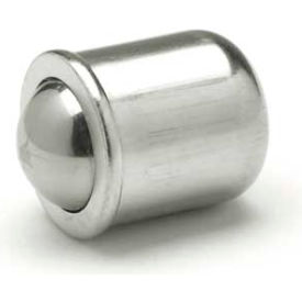 Short Press-Fit Delrin Ball Plunger - Stainless Steel .197" Diameter