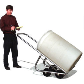 4-Wheel Stainless Steel Drum Truck 1000 Lb. Capacity