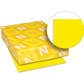 Astrobrights Colored Paper, 8-1/2"W x 11"H, 24 Lb., Solar Yellow, 500 Sheets/Ream