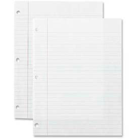 Notebook Filler Paper, 8" x 10-1/2", Wide Ruled, 3-Hole Punched, White, 200 Sheet/Pack