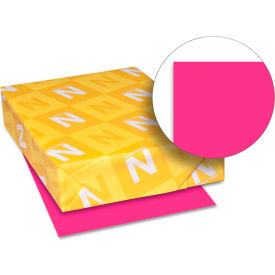 Astrobrights Card Stock Paper, 8-1/2"W x 11"H, Fireball Fuschia, 250 Sheets/Pack