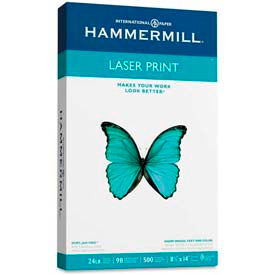 Laser Print Paper, 8-1/2" x 14", 24 lb, Ultra Smooth, White, 500 Sheets/Ream