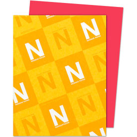 Astrobrights Card Stock Paper, 8-1/2" x 11", Re-Entry Red, 250 Sheets/Pack