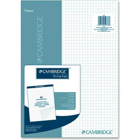 Cambridge Quad Writing Pad, 8-1/2" x 11", Quad Ruled, White, 80 Sheets/Pad