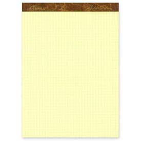 Gold Fibre Quad Pad, 8-1/2" x 11-3/4", 4 x 4 Sq/In, 50 Sheets/Pad
