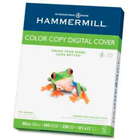 Color Copy Cover Paper, 8-1/2" x 11", 80 lb, Ultra Smooth, White, 250 Sheets/Ream