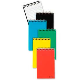 Pocket Size Memo Notebook, 3" x 5", Narrow Ruled, Top Wirebound, White, 50 Sheets/Pad