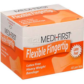 Flexible Fingertip Bandage, Extra Heavy Weight, 40/Box