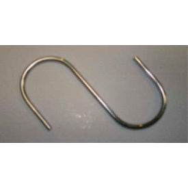 S Hook, 3" L, Metal, Chrome