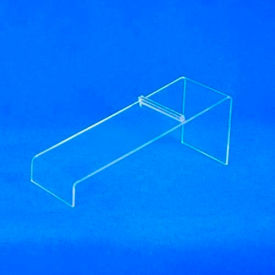 Shoe Display, 8"W x 3"H, 3/32" Thickness, Acrylic, Clear