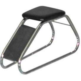Shoe Stool, 31-1/2" L x 10" W x 14" H, Metal, Black/Chrome