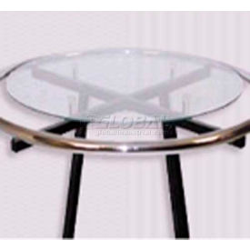 Glass, 3/16" Dia., Round, For 36" Round Rack, Temper, Clear