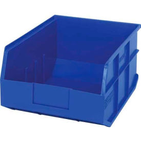Plastic Hang & Stack Shelf Bin, 14"L x 11"W x 7"H, Blue