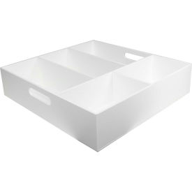 5 Compartment 4" Deep Drawer Organizer, 18"W x 19"D x 4"H