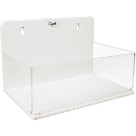 White PVC/Acrylic Small Lab Box with Double Sided Tape, 9"W x 6"D x 6"H