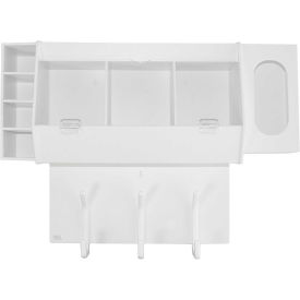 White Lab Entry Gowning Changing Room Station, 18"W x 7"D x 20"H