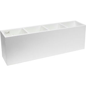 Safety Glasses Holder with 4 Compartments and Mounting Tape, 14"W x 3"D x 5"H
