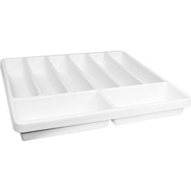 White Polystyrene Big 8 Compartment Drawer Organizer, 19"W x 18"D x 2"H