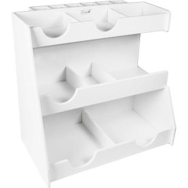 White PVC Top Loader Workstation, 13"W x 8"D x 12"H
