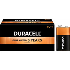 Duracell Coppertop 9V Batteries W/ Duralock Power Preserve, 12/Pack