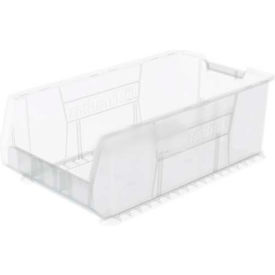 Plastic Super-Size Stacking Bin, 29-7/8"L x 16-1/2" W x 11"H, Clear