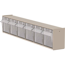 6 Bin TiltView - 23-5/8"W x 3-3/4"L x 4-1/2"H