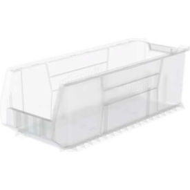 Plastic Super-Size Stacking Bin, 29-7/8"L x 11" W x 10"H, Clear