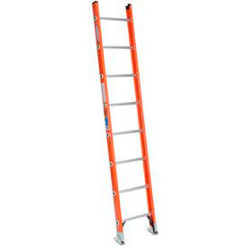 8' Type 1A Fiberglass D-Rung Straight Ladder