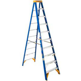 10' Type 1AA Fiberglass Electricians JobStation Ladder 375 lb. Cap