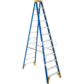 12' Type 1AA Fiberglass Electricians JobStation Ladder 375 lb. Cap - OBEL12