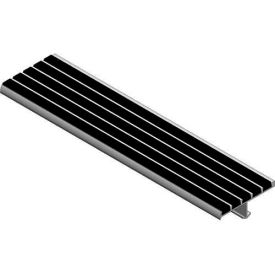 Stair Tread With Bar Abrasive, Extruded Aluminum, 72"W X 3"D