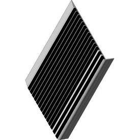 Stair Tread With Bar Abrasive, Extruded Aluminum, 72"W X 9"D