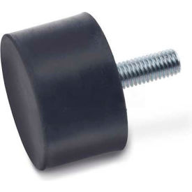 Vibration/Shock Absorption Mount, Threaded Stud, 1.57" Dia, 30mm H, M8 x 1.25 Thread