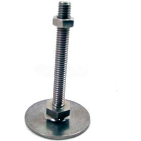 Leveling Foot, 1/2-13 x 5.91" Stud, 3.15" Base Dia, 6.34"H, 2250 Lbs. Cap, 304 SS