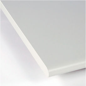 Postformed Work Surface, Laminate, 180° Front Comfort Edge, 72"W x 30"D x 1-1/5" Thick