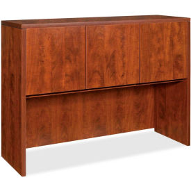 Hutch With Doors - 48"W x 17"D x 36"H - Cherry - Essentials Series