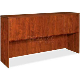 Hutch With Doors - 72"W x 15"D x 36"H - Cherry - Essentials Series