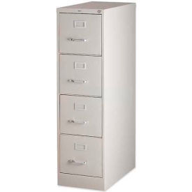 4-Drawer Heavy Duty Vertical File Cabinet, 15"W x 26-1/2"D x 52"H, Putty