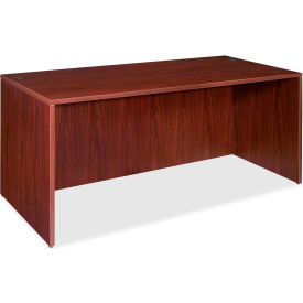Rectangular Desk Shell - 66"W x 30"D x 29-1/2"H - Mahogany