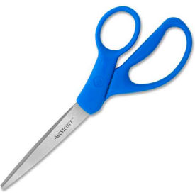 All Purpose Stainless Steel Scissors, 8"L Straight, Blue