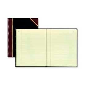 Record Book, Faint Ruled, 8-3/8" x 10-3/8", Black Cover, 150 Pages/Pad