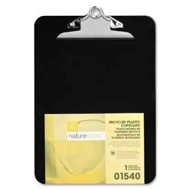 Recycled Plastic Clipboard, 9" x 12-1/2", Black