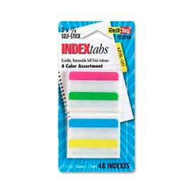 Removable Tabs, 2" x 11/16", Assorted Colors, 48 Tabs/Pack