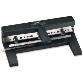 Heavy Duty Punch, 2 - 7 Holes, Adjustable Centers, A4 Compatible, 40 Sheets, Black