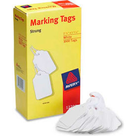 Marking Tags, 2-3/4" x 1-11/16", White, 1000 Tags/Box