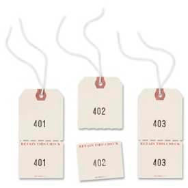 Duplicate Auto Park Tags, Numbered 1 to 500, 4-3/4" x 2-3/8", Manila, 500 Tags/Box